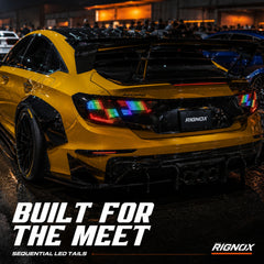 2018-2022 Honda Accord 10th Gen Sequential LED Tail Lights — car meet scene 1 — T-ACC10-SDG