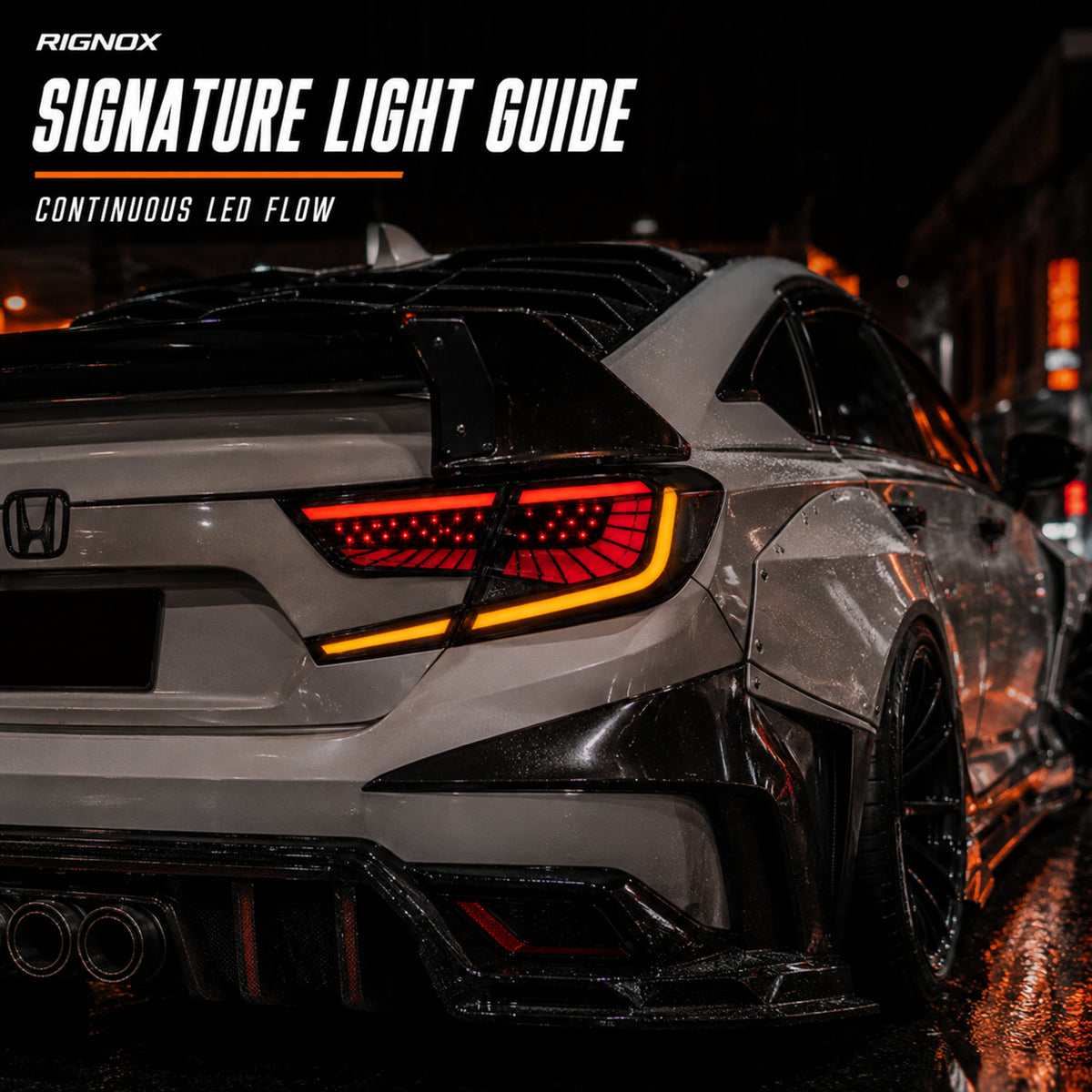 2018-2022 Honda Accord 10th Gen Sequential LED Tail Lights — T-ACC10-SS-CW