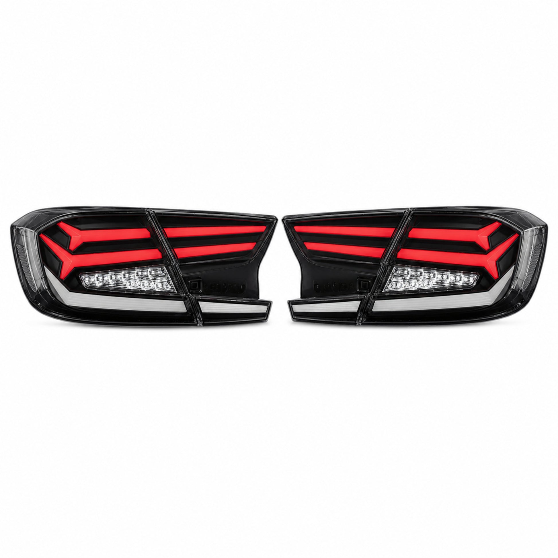 2018-2022 Honda Accord 10th Gen Sequential LED Tail Lights — clear white white background main - T-ACC10-FSH-CW