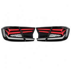 2018-2022 Honda Accord 10th Gen Sequential LED Tail Lights — clear white white background main - T-ACC10-FSH-CW