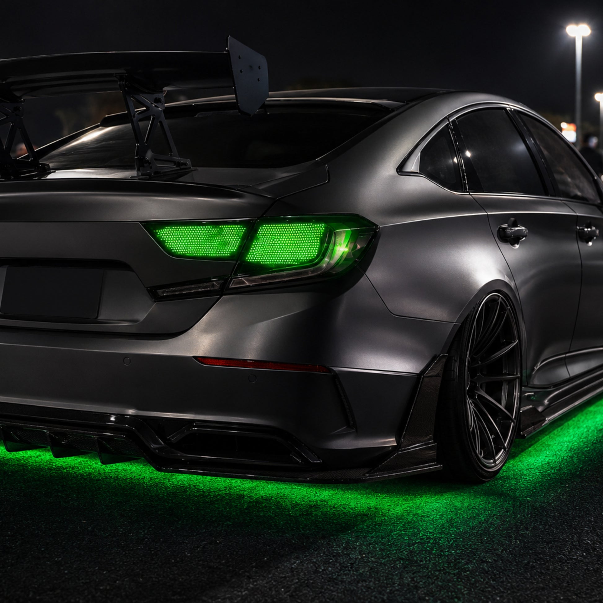 2018-2022 Honda Accord 10th Gen Sequential LED Tail Lights — digital RGB car meet green04 - T-ACC10-SDG