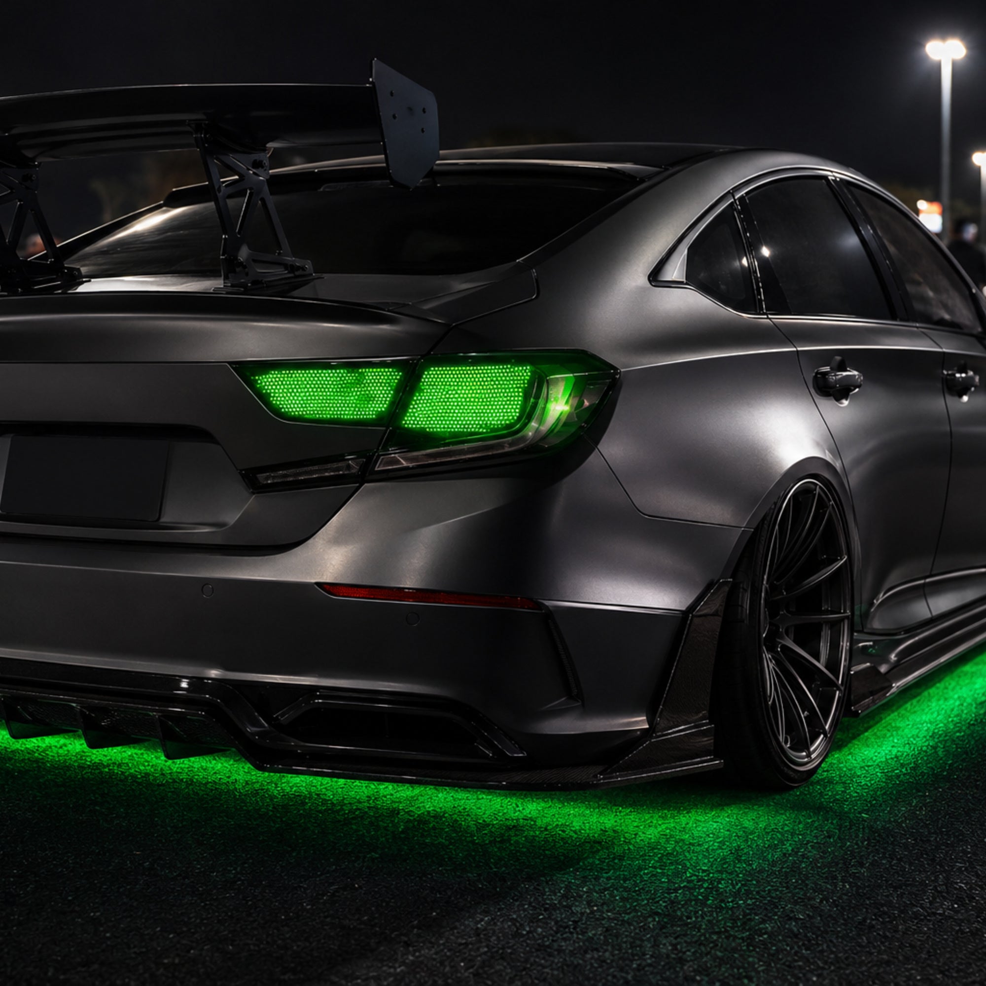 2018-2022 Honda Accord 10th Gen Sequential LED Tail Lights — digital RGB car meet green04 - T-ACC10-SDG