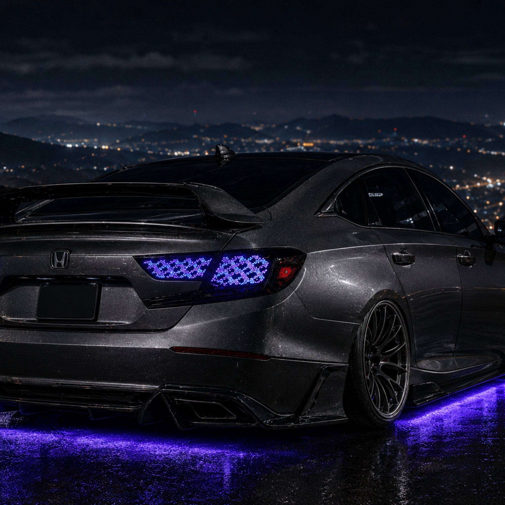 2018-2022 Honda Accord 10th Gen Sequential LED Tail Lights — digital RGB night rear signature15 - T-ACC10-SDG