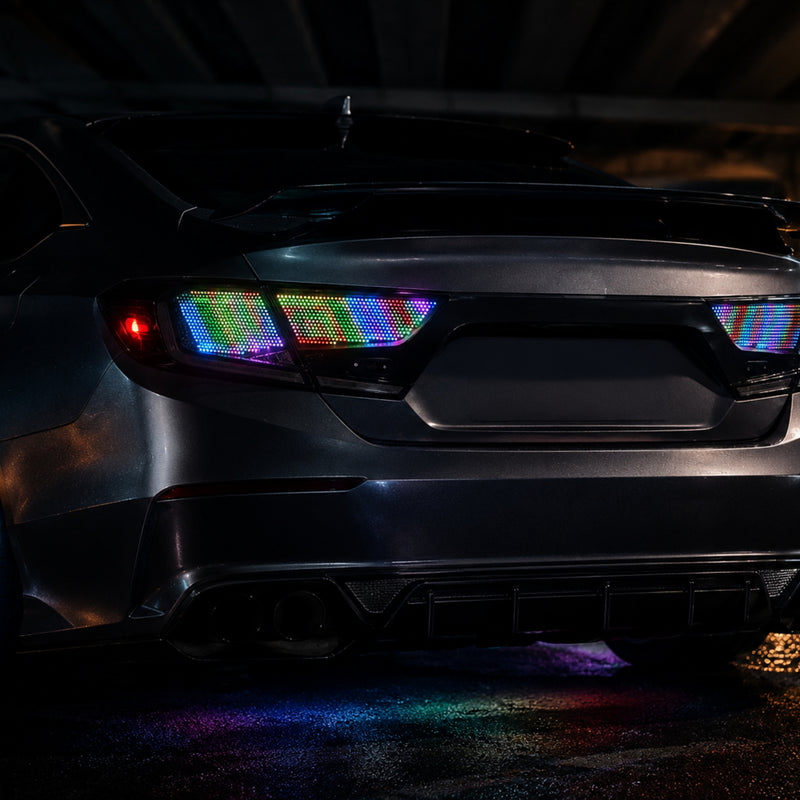 2018-2022 Honda Accord 10th Gen Sequential LED Tail Lights — digital RGB rgbmosaic07 - T-ACC10-SDG