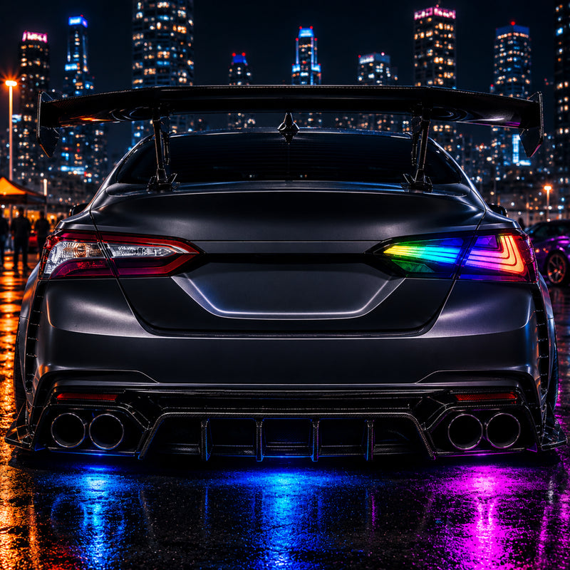 2018-2024 Toyota Camry 8th Gen Sequential LED Tail Lights — RGB rgbcolors - T-CAM18-HL-SRGB