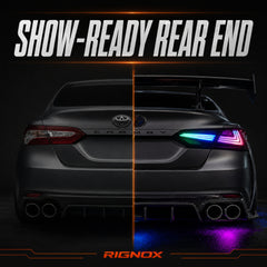 2018-2024 Toyota Camry 8th Gen Sequential LED Tail Lights — RGB rear end upgrade - T-CAM18-HL-SRGB