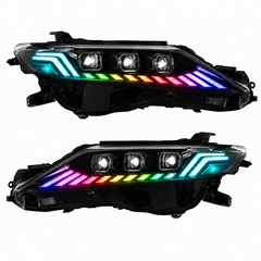 2018-2024 Toyota Camry LED Triple Projector Headlights — RGB - H-CAM18-CRGB