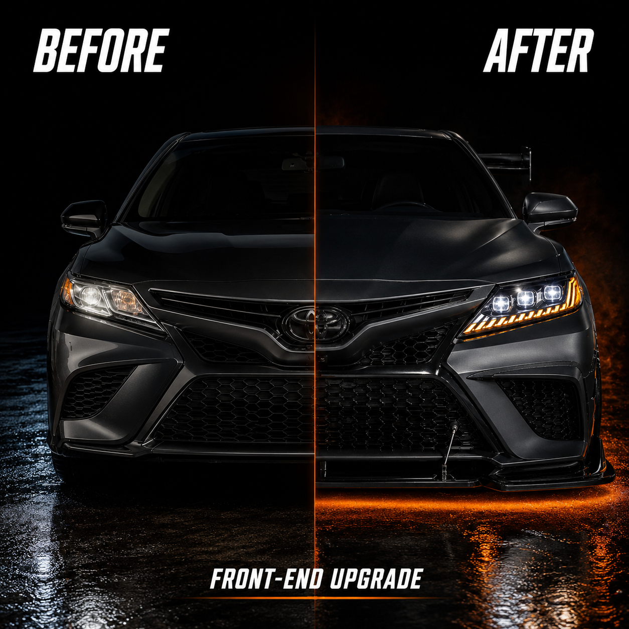 2018-2023 Toyota Camry LED Projector Headlights | Clear White or RGB, Sequential Turn Signal