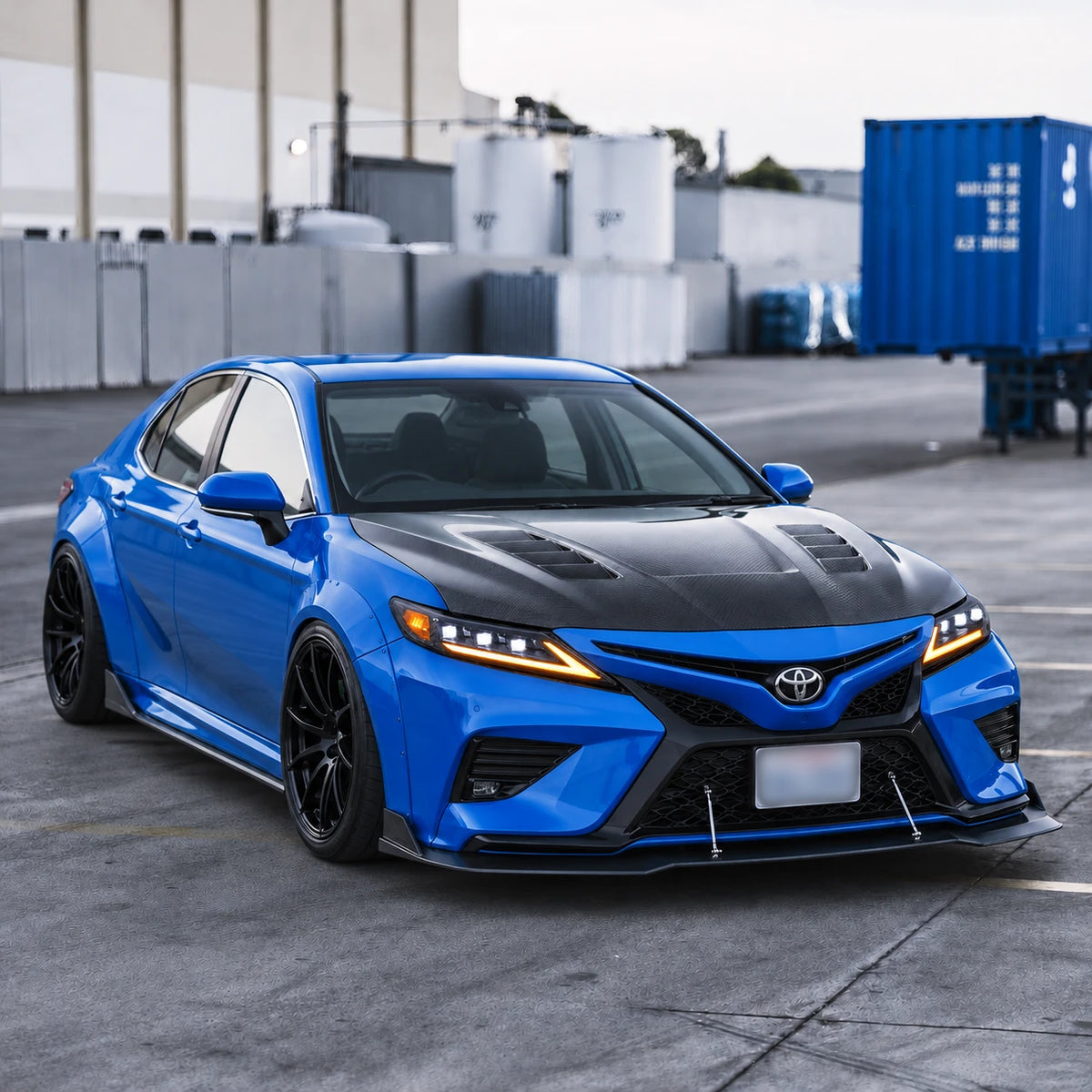 2018-2024 Toyota Camry LED Triple Projector Headlights — parking in daylight — H-CAM18-SWD-A