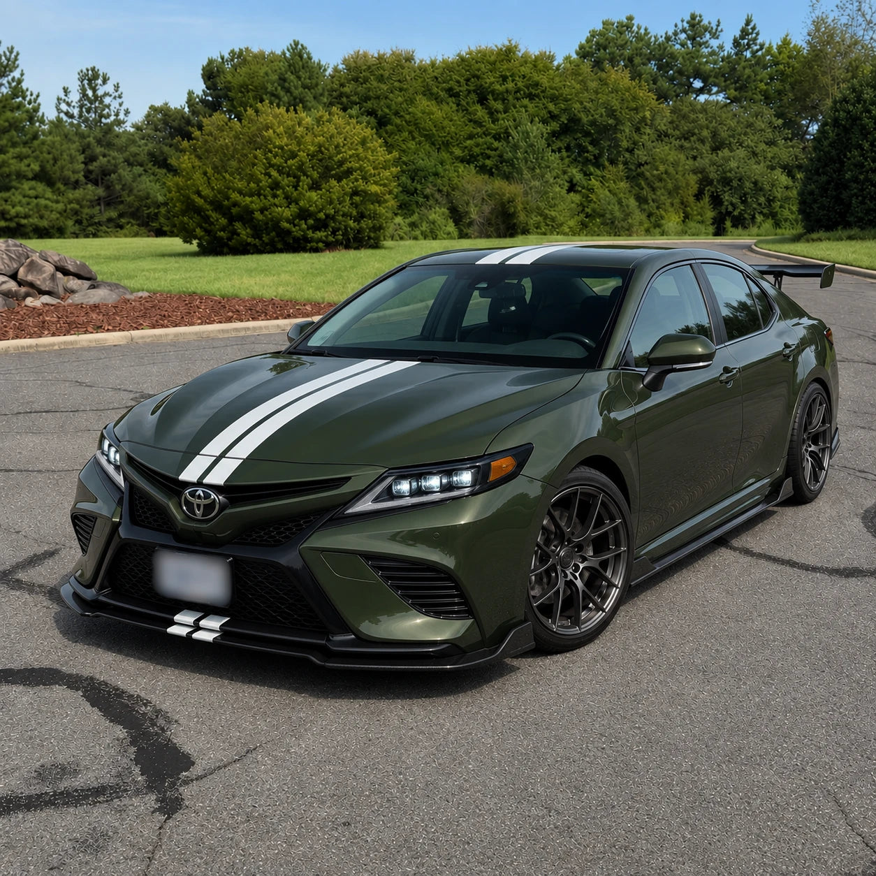 2018-2024 Toyota Camry LED Triple Projector Headlights — showing in the wild  — H-CAM18-SWD-A