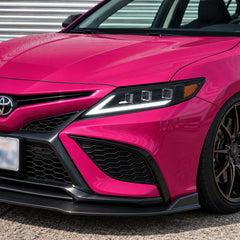 2018-2024 Toyota Camry LED Triple Projector Headlights — white DRL look — H-CAM18-SWD-A