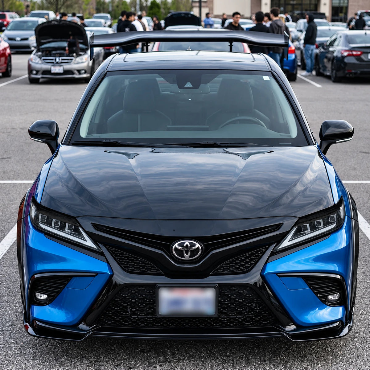 2018-2024 Toyota Camry LED Triple Projector Headlights — car meet show — H-CAM18-SWD-CW