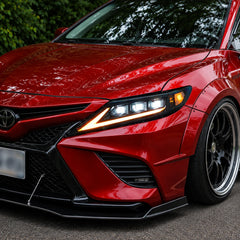2018-2024 Toyota Camry LED Triple Projector Headlights — street  parking close — H-CAM18-SWD-CW
