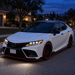 2018-2024 Toyota Camry LED Triple Projector Headlights — yellowlight — H-CAM18-CRGB