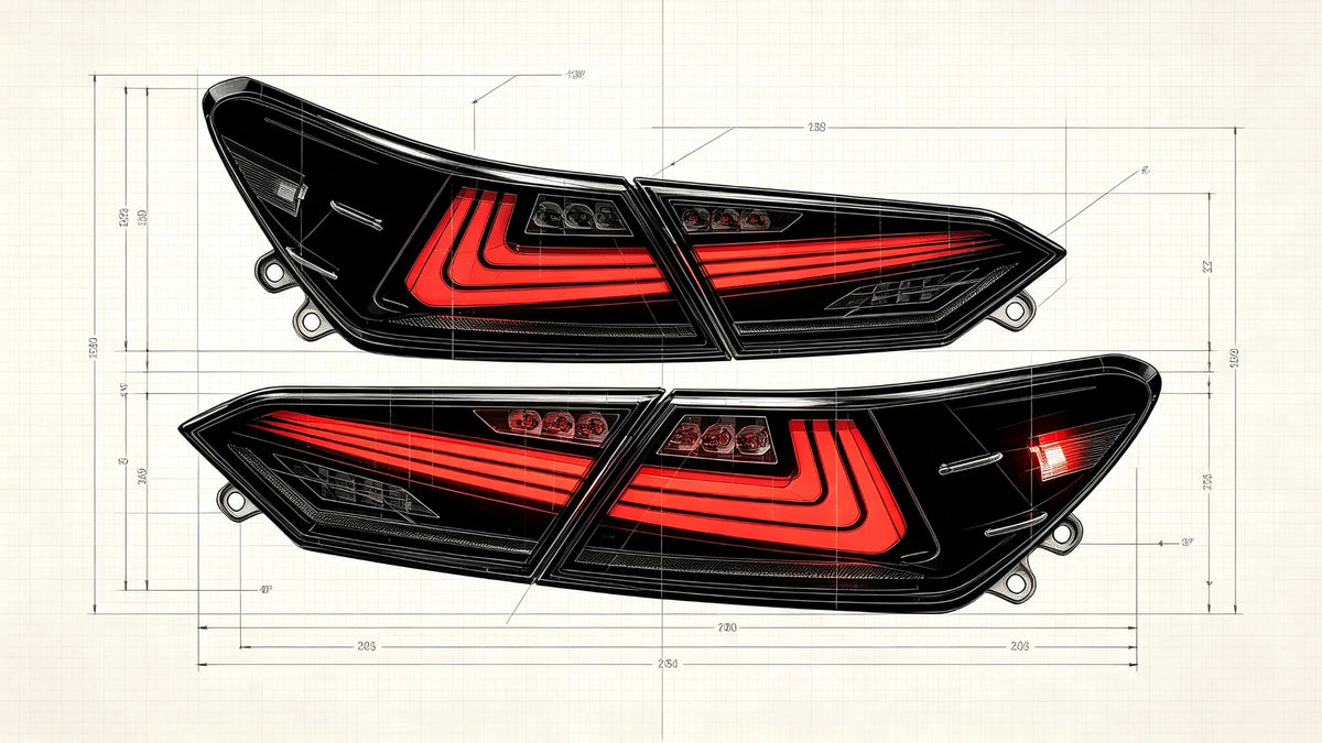 2018-2024 Toyota Camry 8th Gen Sequential LED Tail Lights Assembly