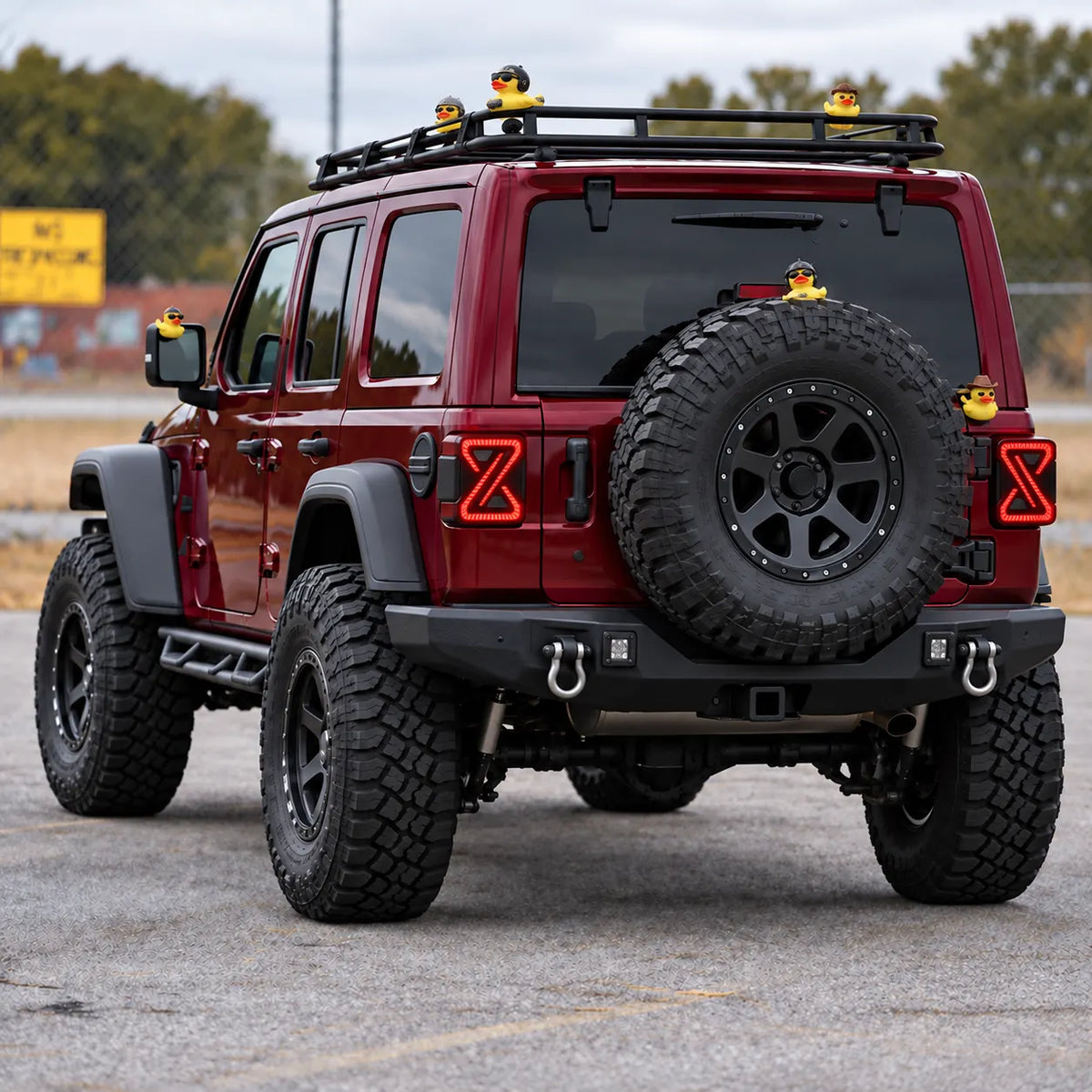 2018-2026 Jeep Wrangler JL & JLU Sequential LED Tail Lights Assembly — Pair — Jeep Duck Lifestyle — T-WRA18-SW