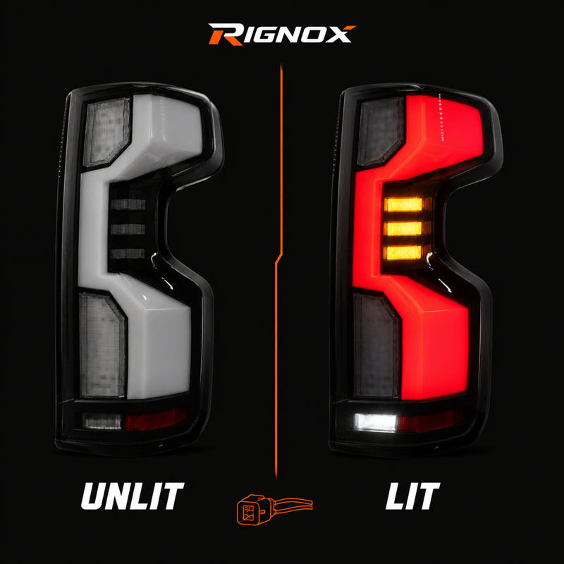 2019-2023 Chevrolet Silverado 1500 Sequential LED Tail Lights — smoked supplement16 - T-SILV19-CW