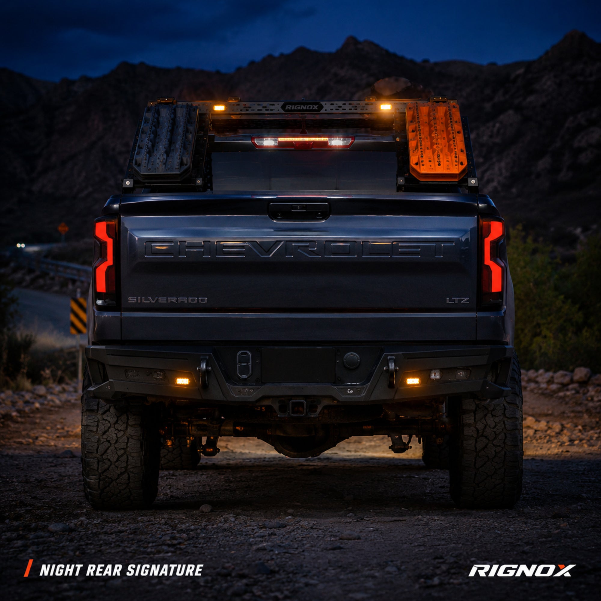 2019-2023 Chevrolet Silverado 1500 Sequential LED Tail Lights — smoked night rear visibility - T-SILV19-SR