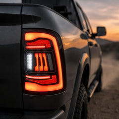 2019-2024 Ram 2500 3500 Sequential LED Tail Lights — clear white close up scene07