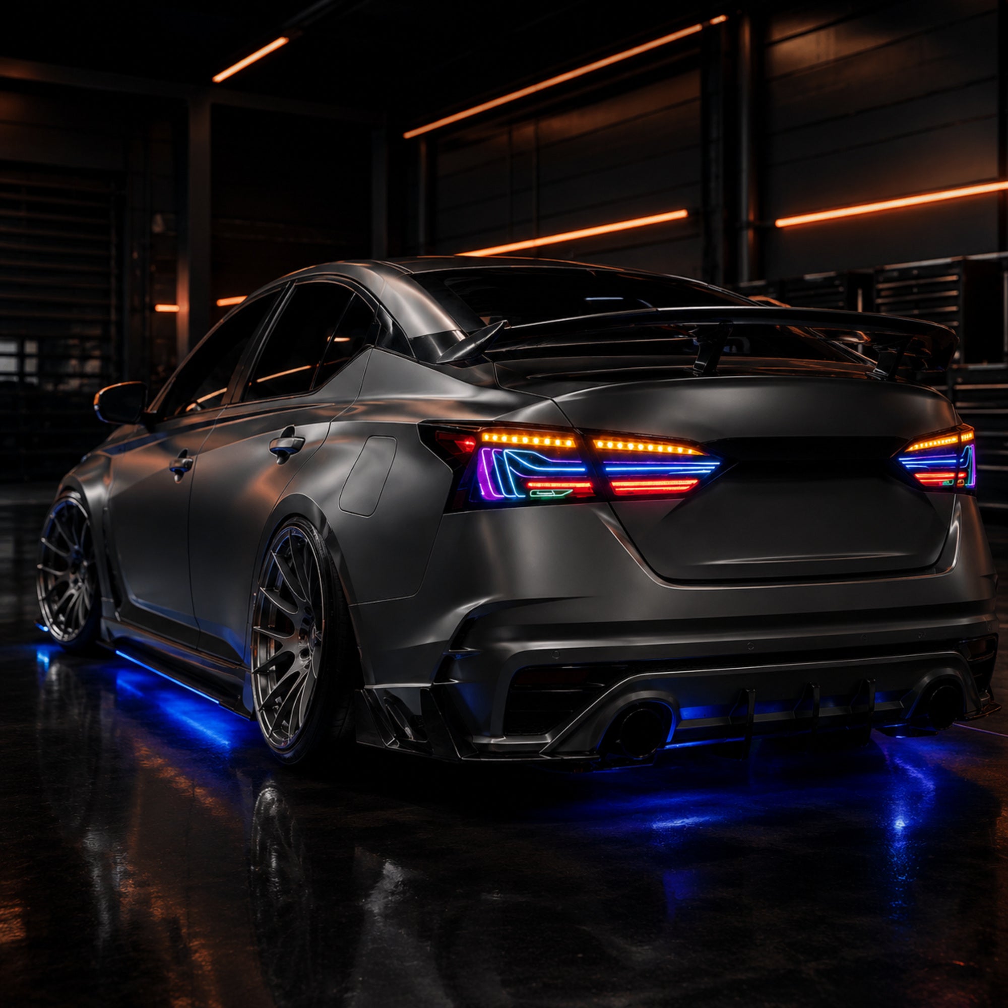 2019-2024 Nissan Altima Sequential LED Tail Lights — RGB garage show - T-ALT19-SRGB