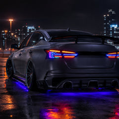 2019-2024 Nissan Altima Sequential LED Tail Lights — RGB social night shot - T-ALT19-SRGB