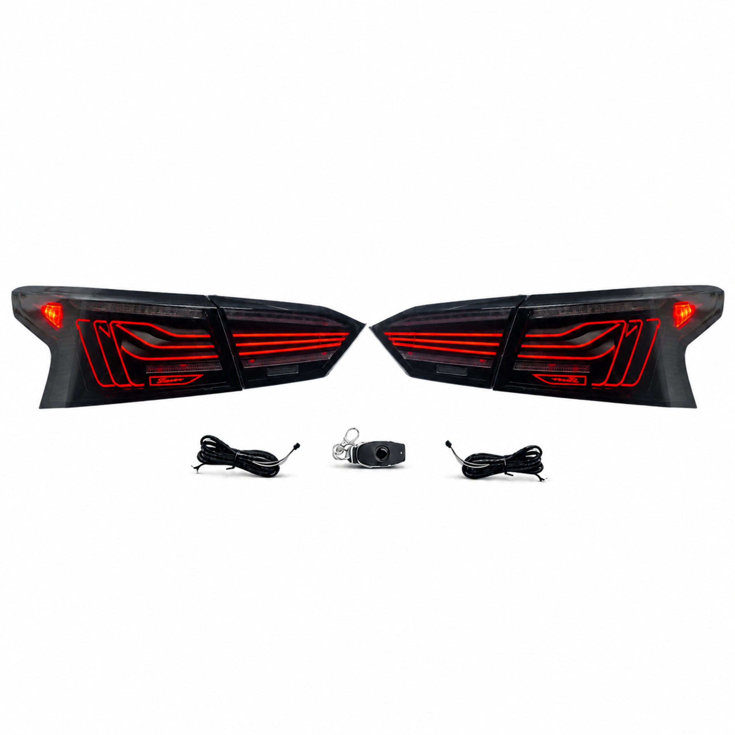 2019-2024 Nissan Altima LED Tail Lights | RGB Halo or Smoke Red Halo, Sequential
