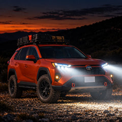 2019-2025 Toyota RAV4 (XA50) LED Triple Projector Headlights Assembly — Pair — Night driving beam performance — H-RAV4-20