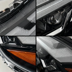 2019-2025 Toyota RAV4 (XA50) LED Triple Projector Headlights Assembly — Pair — Headlight detail close-ups — H-RAV4-20