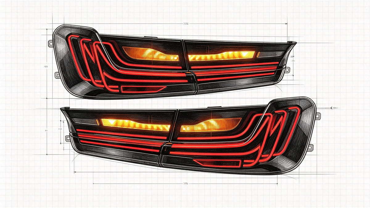 2019-2025 BMW 3 Series G20/G28/G80 M3 Sequential LED Tail Lights Assembly