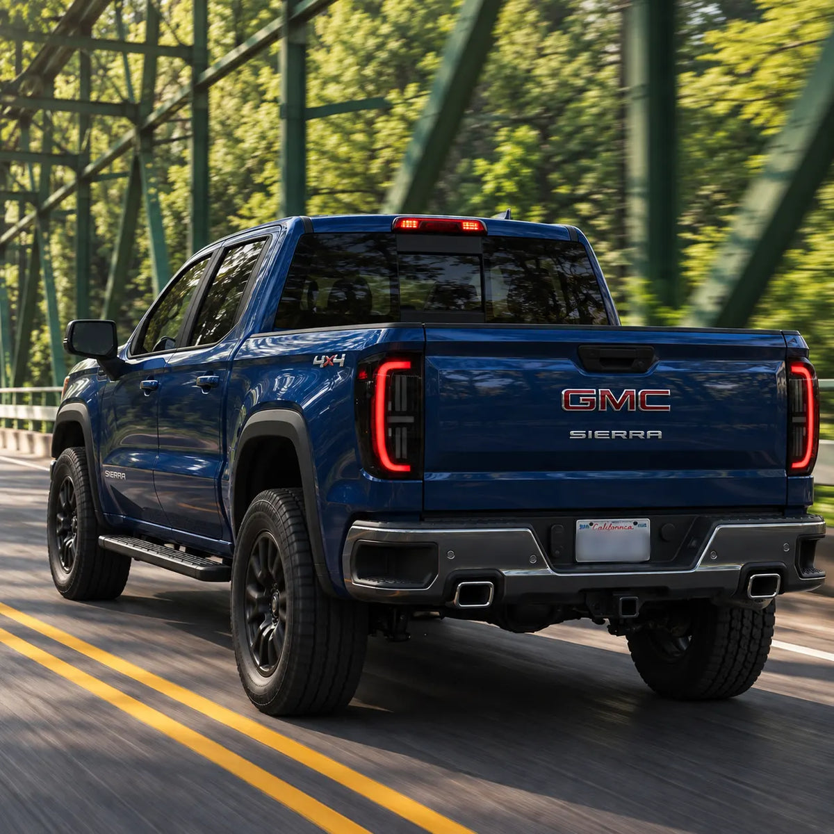 2019-2026 GMC Sierra 1500 & 2020-2023 Sierra 2500HD/3500HD (T1) LED Tail Lights Assembly — Pair — Daylight Running Light — T-SRA19-SR