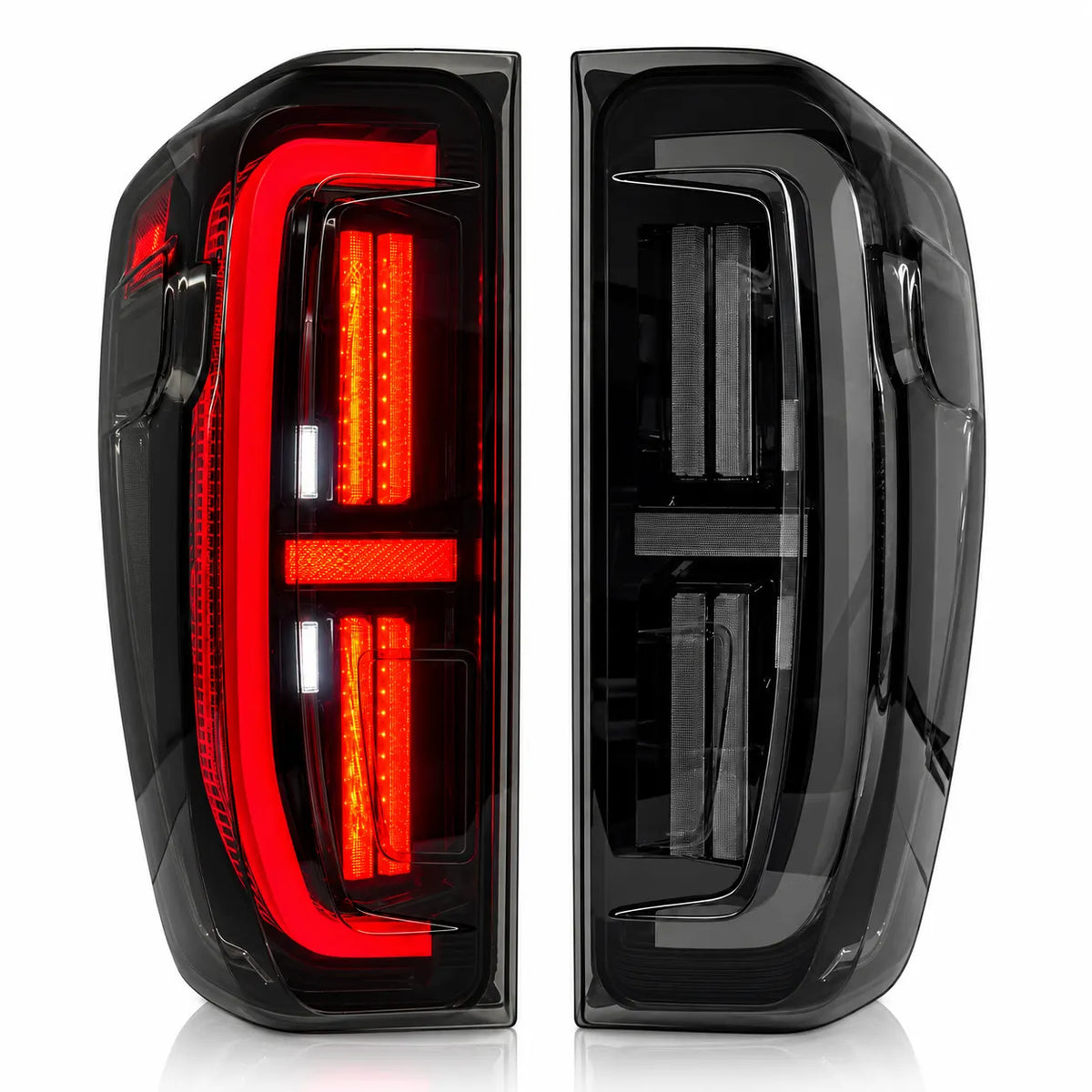 2019-2026 GMC Sierra 1500 & 2020-2023 Sierra 2500HD/3500HD (T1) LED Tail Lights Assembly — Pair — Main Product Image — T-SRA19-SR