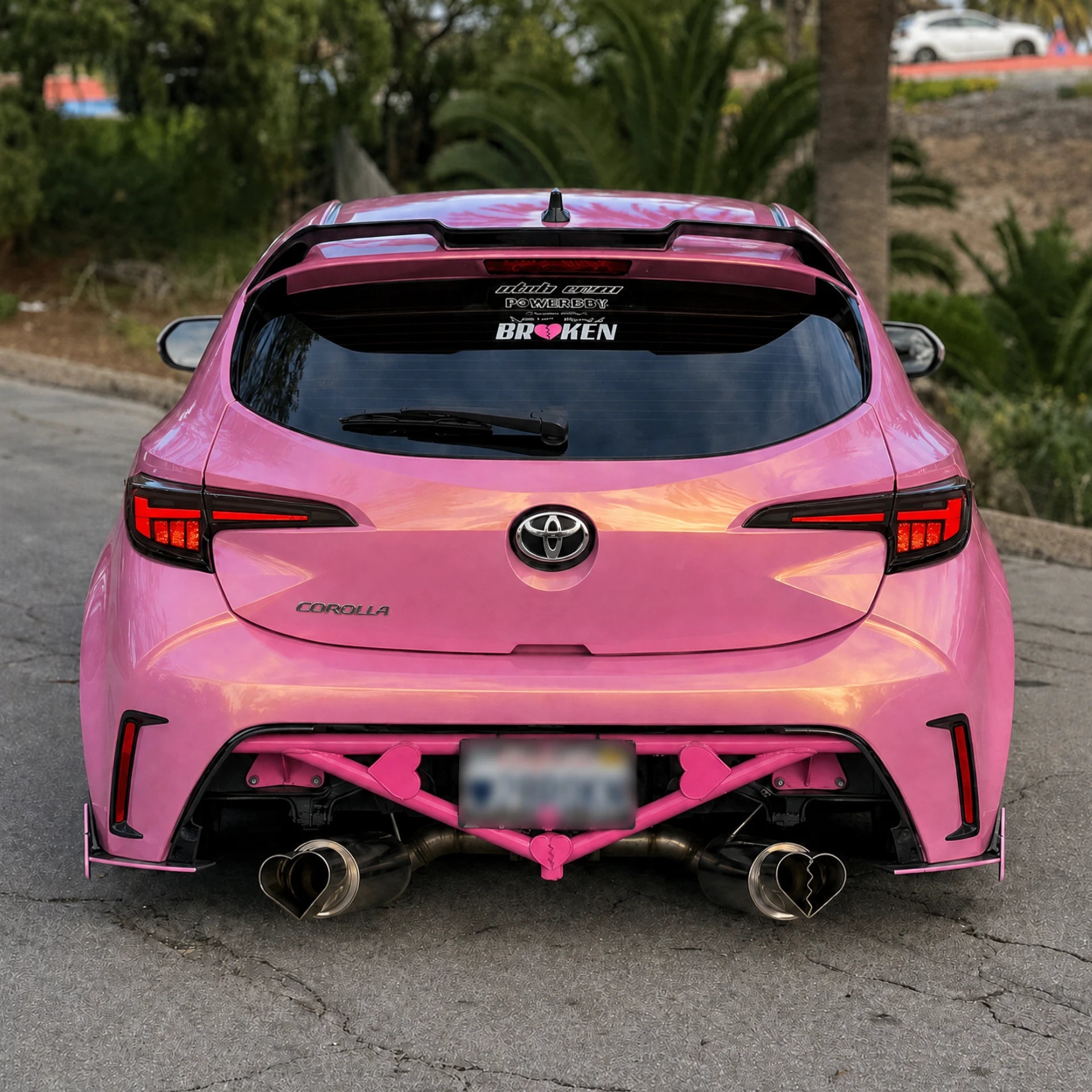 2019-2026 Toyota Corolla Hatchback and GR Corolla Sequential LED Tail Lights — parking daylight view — T-COR19-SW