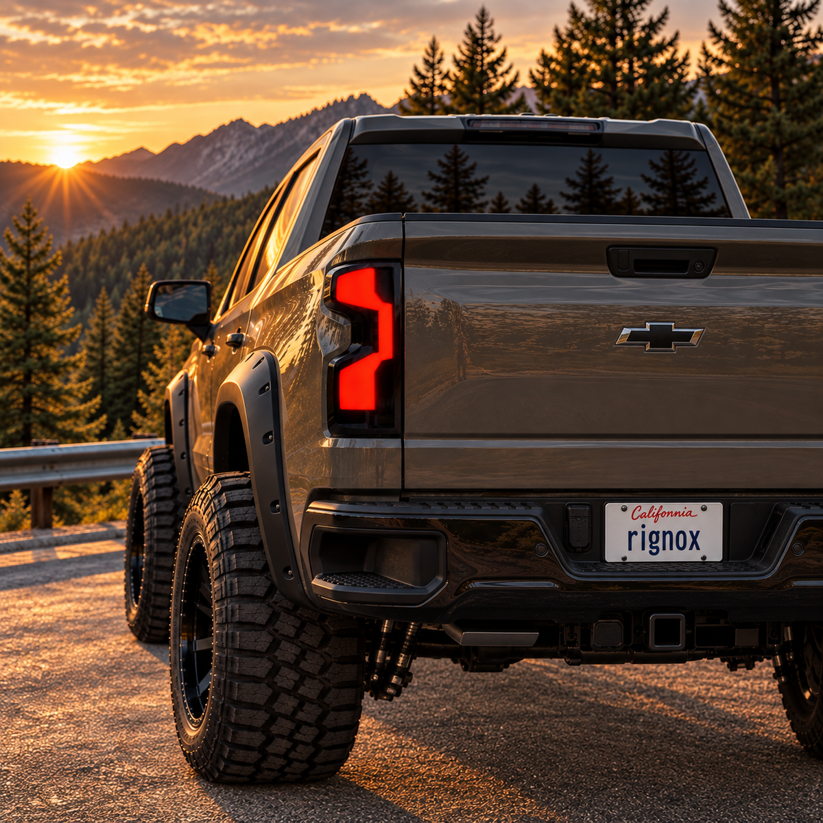 2019-2026 Chevrolet Silverado 1500 / 2020-2023 2500HD/3500HD Sequential LED Tail Lights —running light — T-SILV19-CW