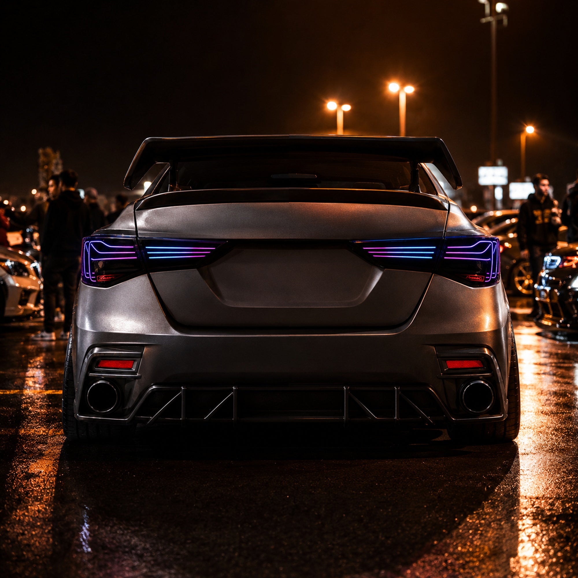 2020-2025 Nissan Sentra Sequential LED Tail Lights — rgblaser line sequential car meet03 - T-SEN20-SRGB
