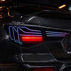 2020-2025 Nissan Sentra Sequential LED Tail Lights — rgblaser line sequential close up05 - T-SEN20-SRGB