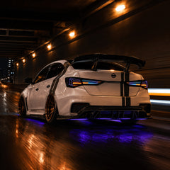 2020-2025 Nissan Sentra Sequential LED Tail Lights — rgblaser line sequential rolling night09 - T-SEN20-SRGB