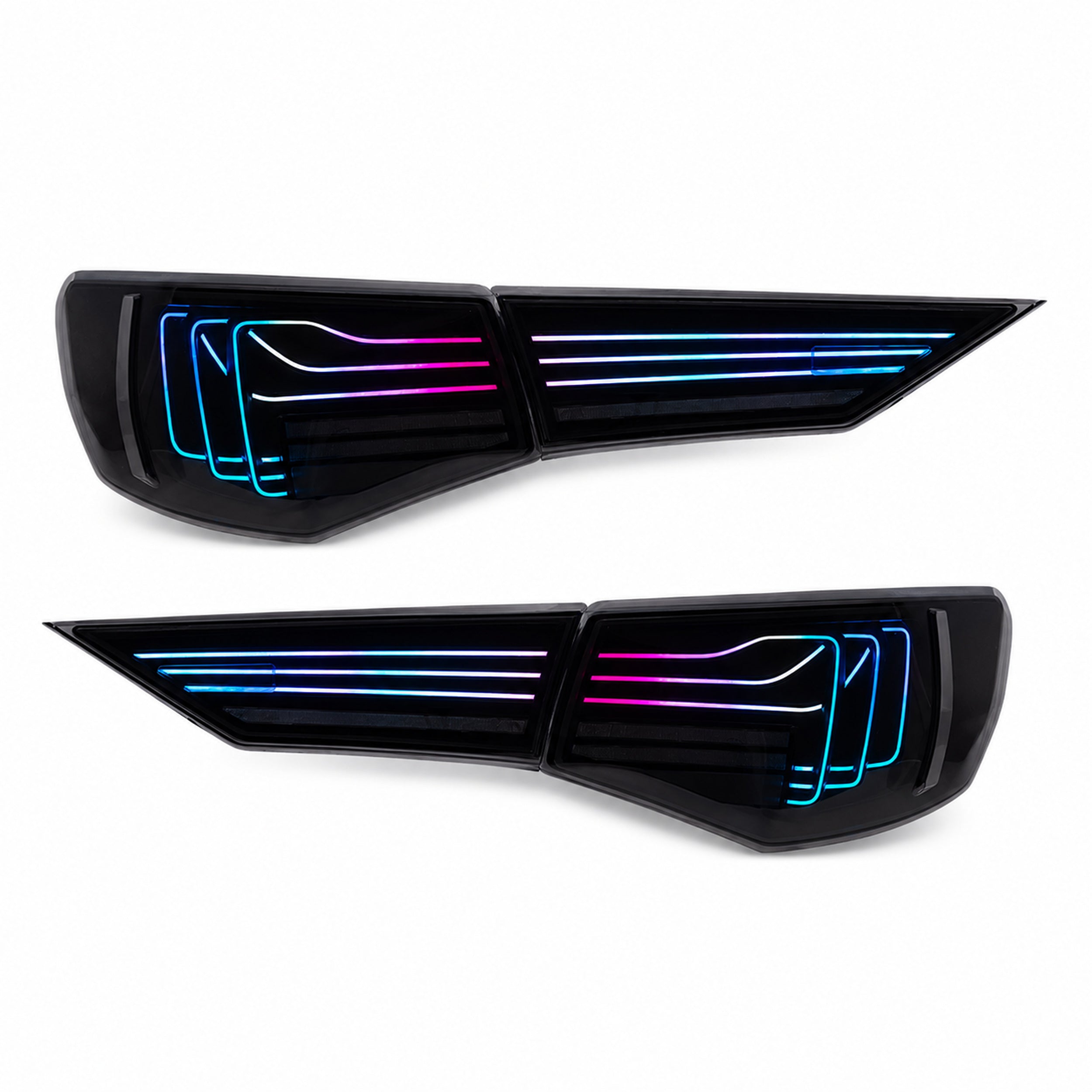 2020-2025 Nissan Sentra Sequential LED Tail Lights — rgblaser line sequential white background01 - T-SEN20-SRGB