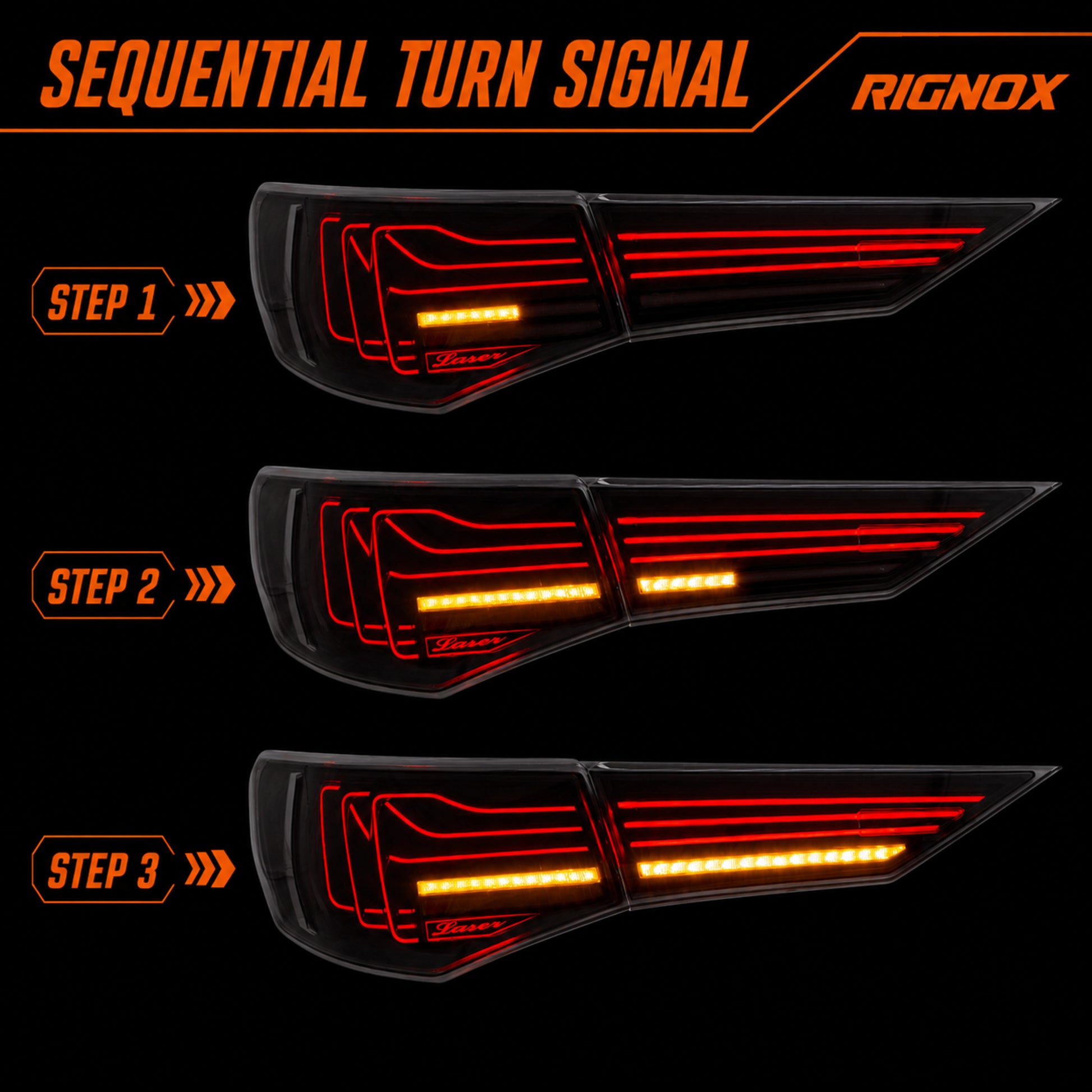 2020-2025 Nissan Sentra Sequential LED Tail Lights — smoke white laser line sequential turn signal - T-SEN20-SW