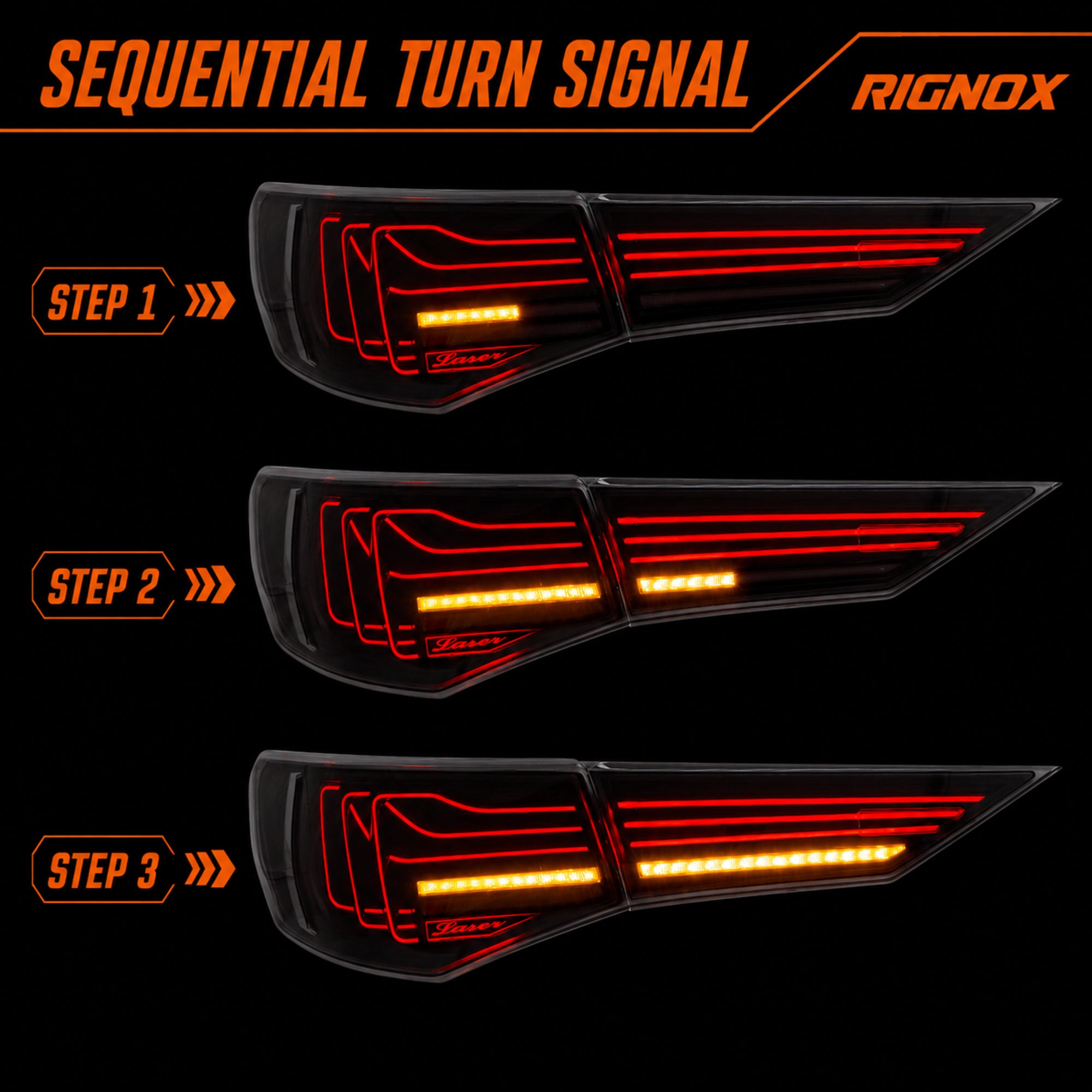 2020-2025 Nissan Sentra Sequential LED Tail Lights — smoke white laser line sequential turn signal - T-SEN20-SW