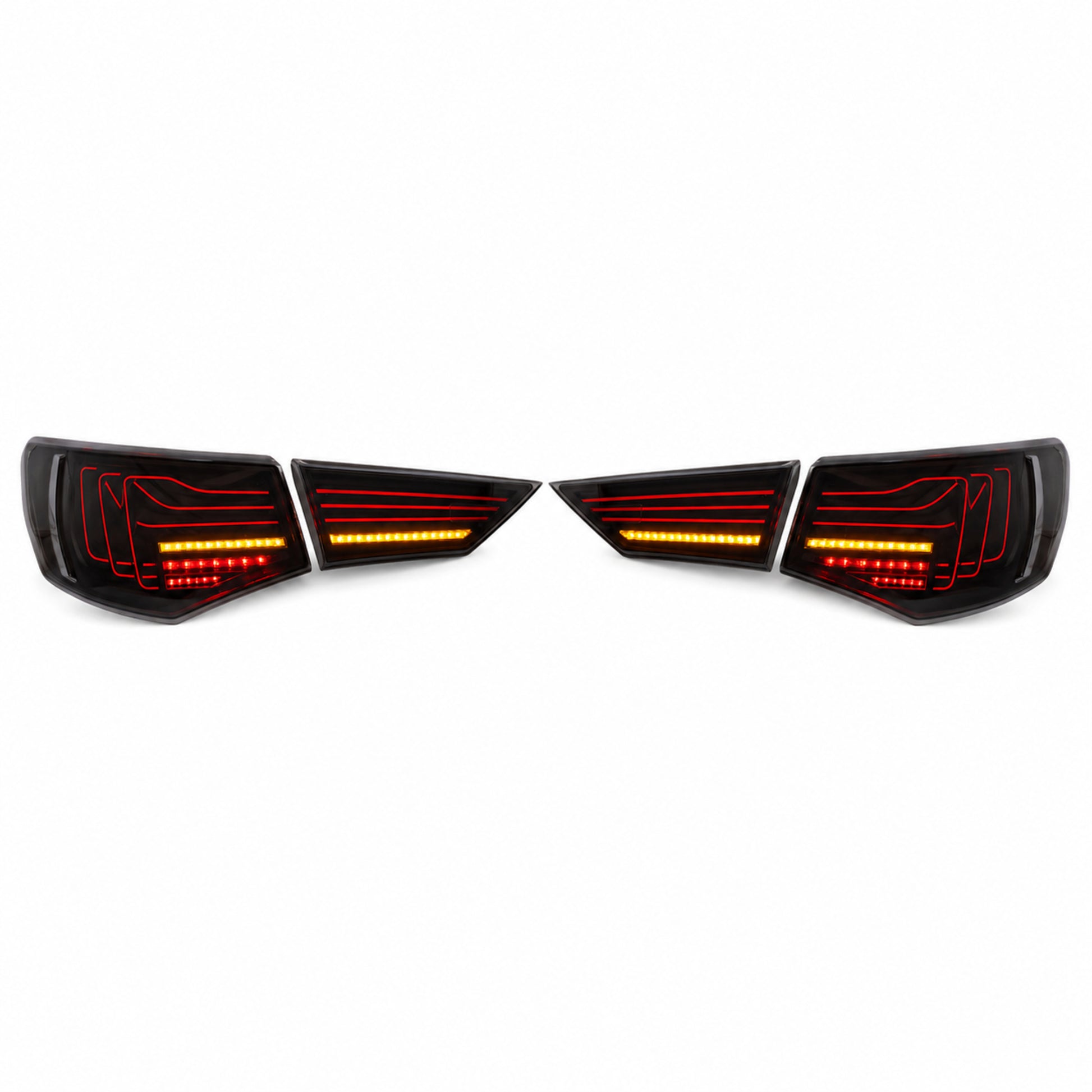 2020-2025 Nissan Sentra Sequential LED Tail Lights — smoke white laser line white background main - T-SEN20-SW