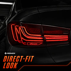 2019-2025 BMW 3 Series G20/G28/G80 M3 Sequential LED Tail Lights — clear red installed detail - T-3G20-RR
