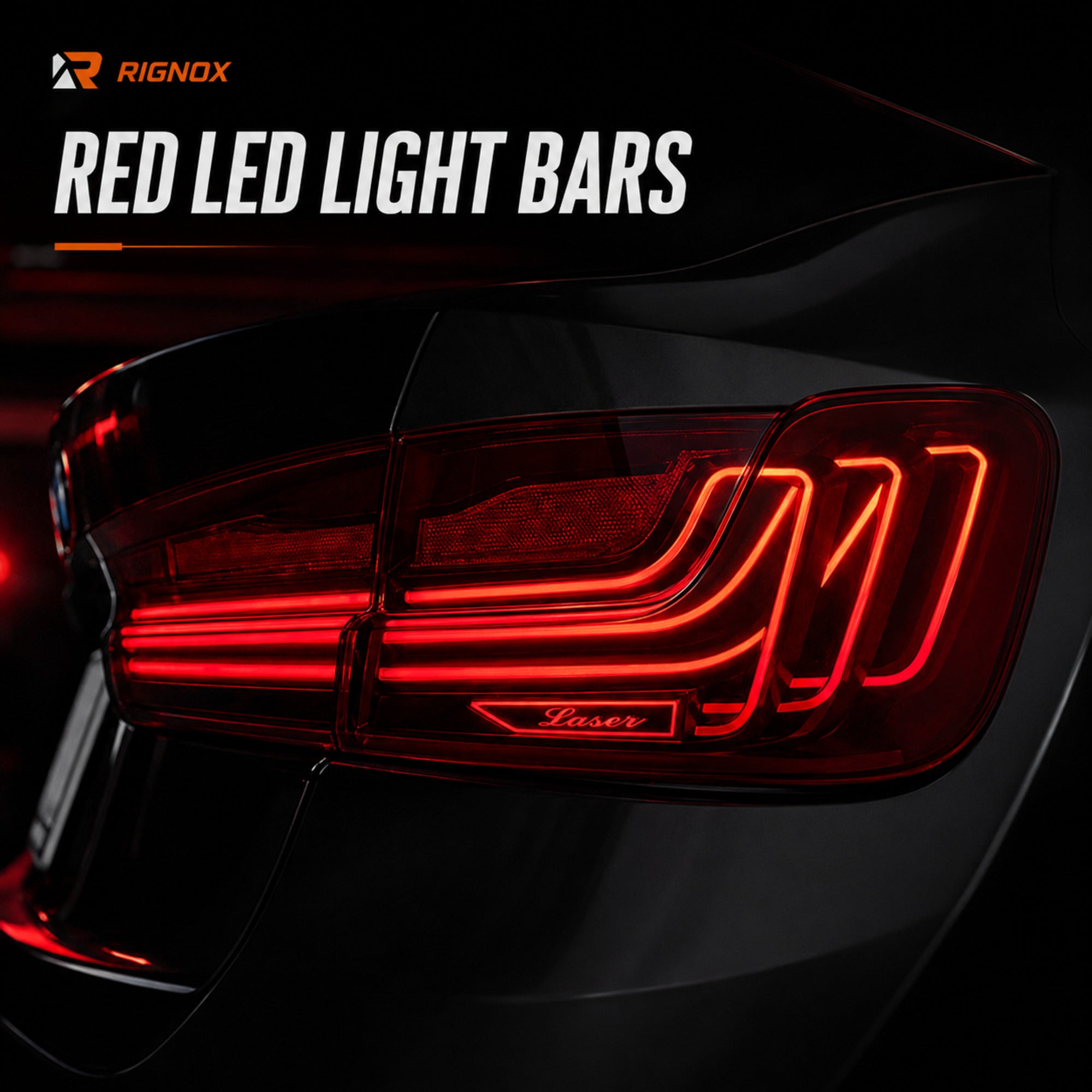 2019-2025 BMW 3 Series G20/G28/G80 M3 Sequential LED Tail Lights — clear red light bar detail - T-3G20-RR