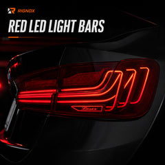 2019-2025 BMW 3 Series G20/G28/G80 M3 Sequential LED Tail Lights — clear red light bar detail - T-3G20-RR