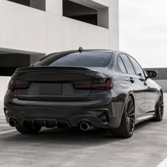 2019-2025 BMW 3 Series G20/G28/G80 M3 Sequential LED Tail Lights — smoke red daytime unlit rear - T-3G20-SR
