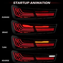 2019-2025 BMW 3 Series G20/G28/G80 M3 Sequential LED Tail Lights — smoke red startup animation - T-3G20-SR
