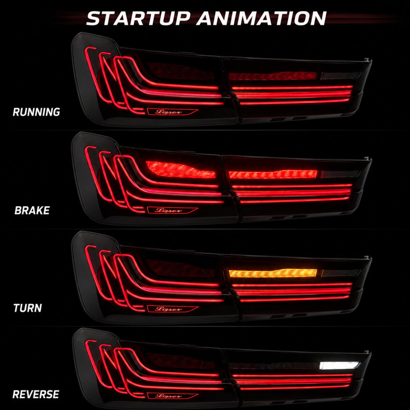 2019-2025 BMW 3 Series G20/G28/G80 M3 Sequential LED Tail Lights — smoke red startup animation - T-3G20-SR