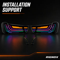 2019-2025 BMW 3 Series G20/G28/G80 M3 Sequential LED Tail Lights — smoke red RGB installation14 - T-3G20-SRGB