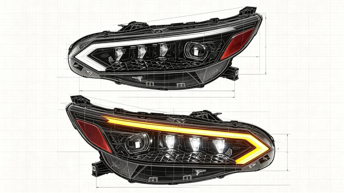2020-2025 Nissan Sentra LED Projector Headlights Assembly