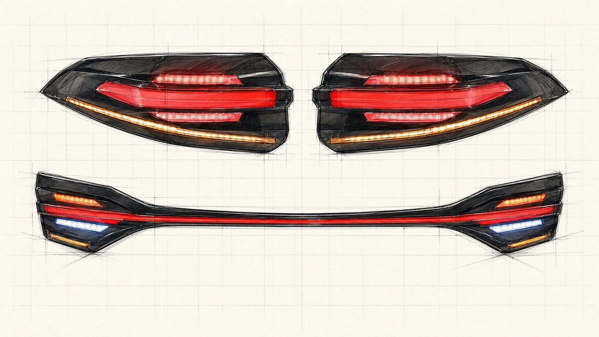 2020-2026 Toyota Corolla Sedan Sequential LED Tail Lights Assembly Full-Width Bar