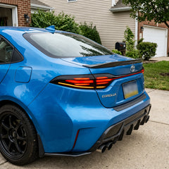 2020-2026 Toyota Corolla Sedan Sequential LED Tail Lights Assembly Full-Width Bar — house front parking  — T-COR20-SRT